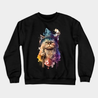 Wizard Cat Crewneck Sweatshirt